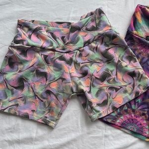 Bundle of 2 Workout Shorts - Spandex, Size Small